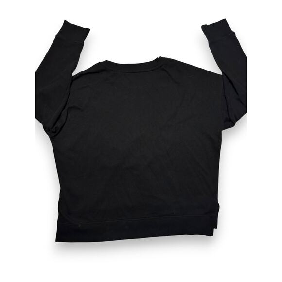 Calvin Klein Black Sweater w/ Leopard CK Logo Sweatshirt Size Medium - Picture 6 of 9